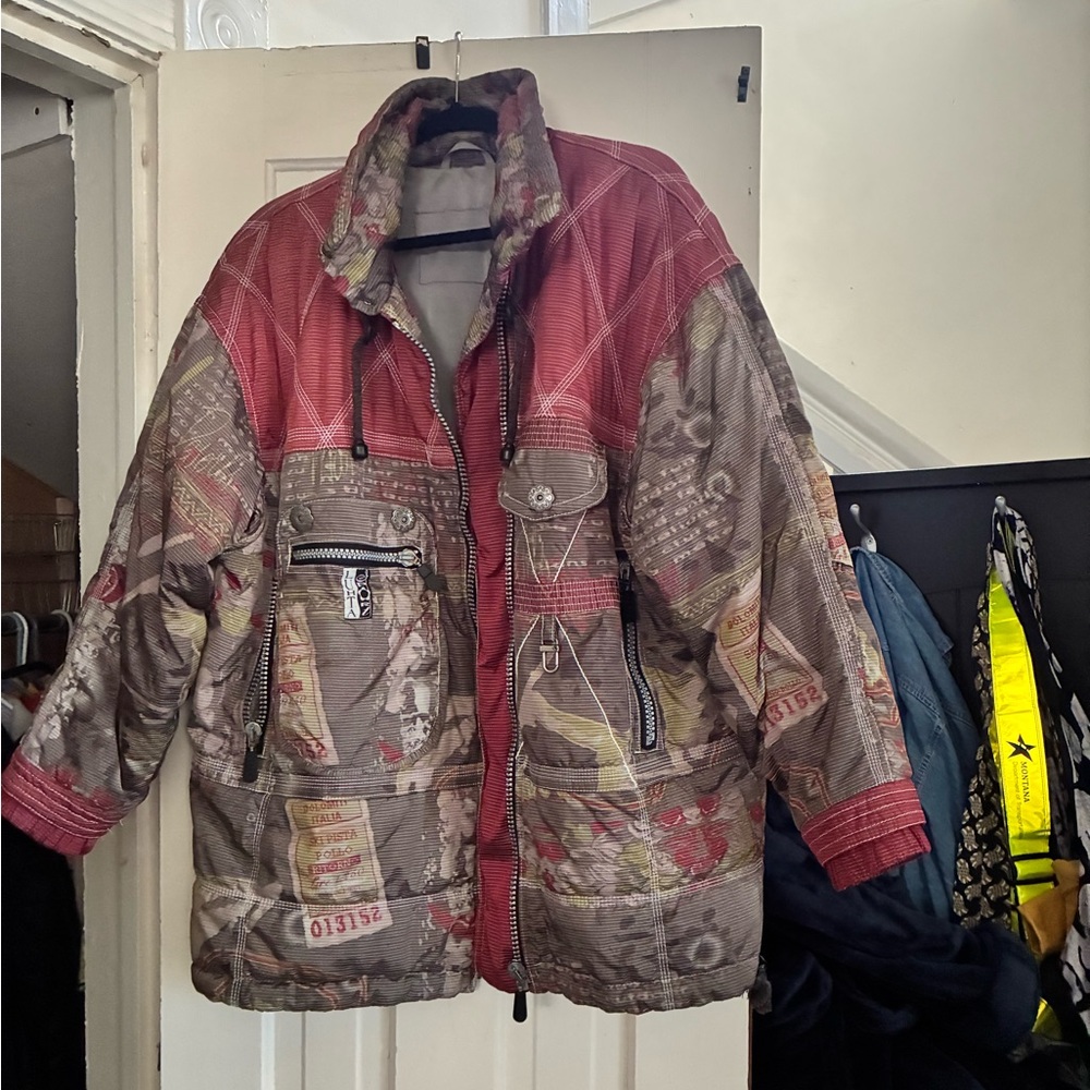 Finnish EUC Luhta Sport crimson & cocoa ski Jacket. cool timeless style! LOVE!